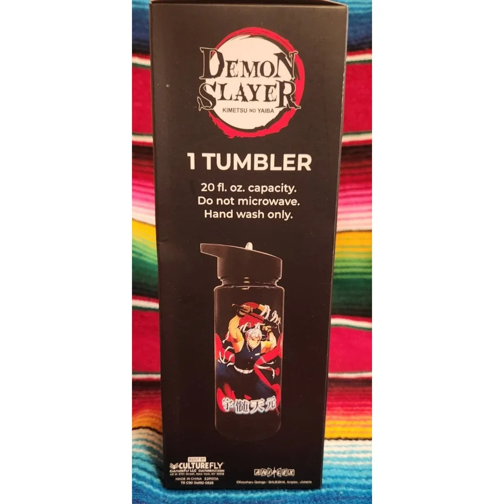 Demon Slayer goodie box, Crossbody, tumbler, standee, blanket, beanie